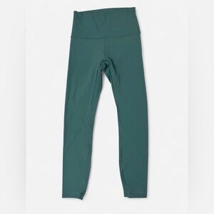 Lululemon Wunder Under Teal/Green High-Waisted Leggings